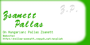 zsanett pallas business card